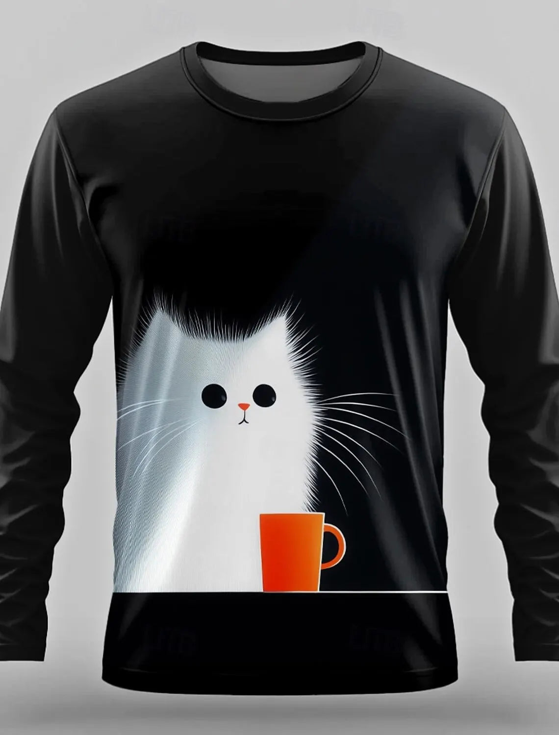 3D Printed Anime Character Long Sleeve T-Shirts for Men – Autumn Oversized O-Neck Sportswear Pullover