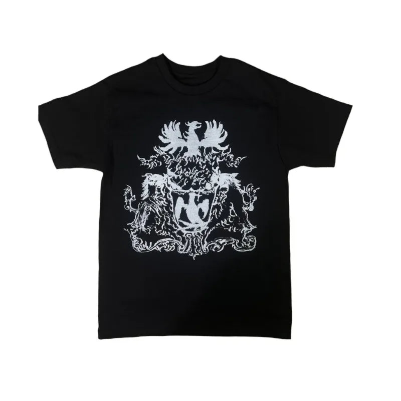 Y2K-Inspired Gothic Graphic Tee with Night School Print for Men and Women — Harajuku Hip Hop Streetwear, Unisex Boxy Fit, Short Sleeve Sweatshirt