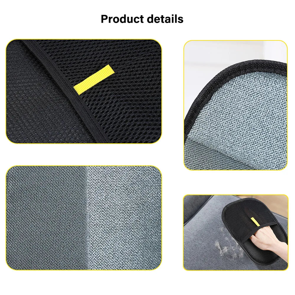Pet Hair Remover Glove & Brush – Household Hair Cleaning Tool for Cats & Dogs, Lint Scraper for Furniture and Clothing