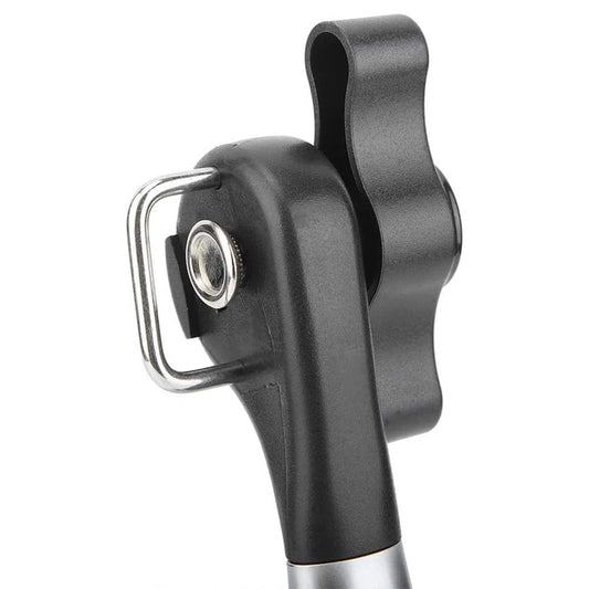 1 Piece Handheld Safe-Cut Can Opener Black Food-Grade Stainless Steel Kitchen Tool
