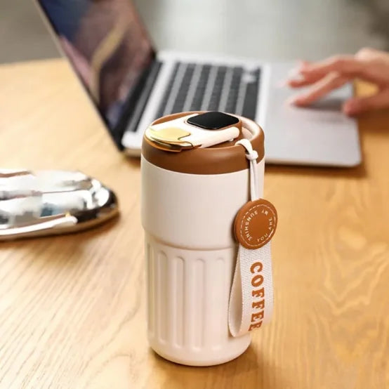 Smart Digital LED Temperature Display Thermos Bottle – 316 Stainless Steel Vacuum Coffee Mug, Portable Office & Business Cup