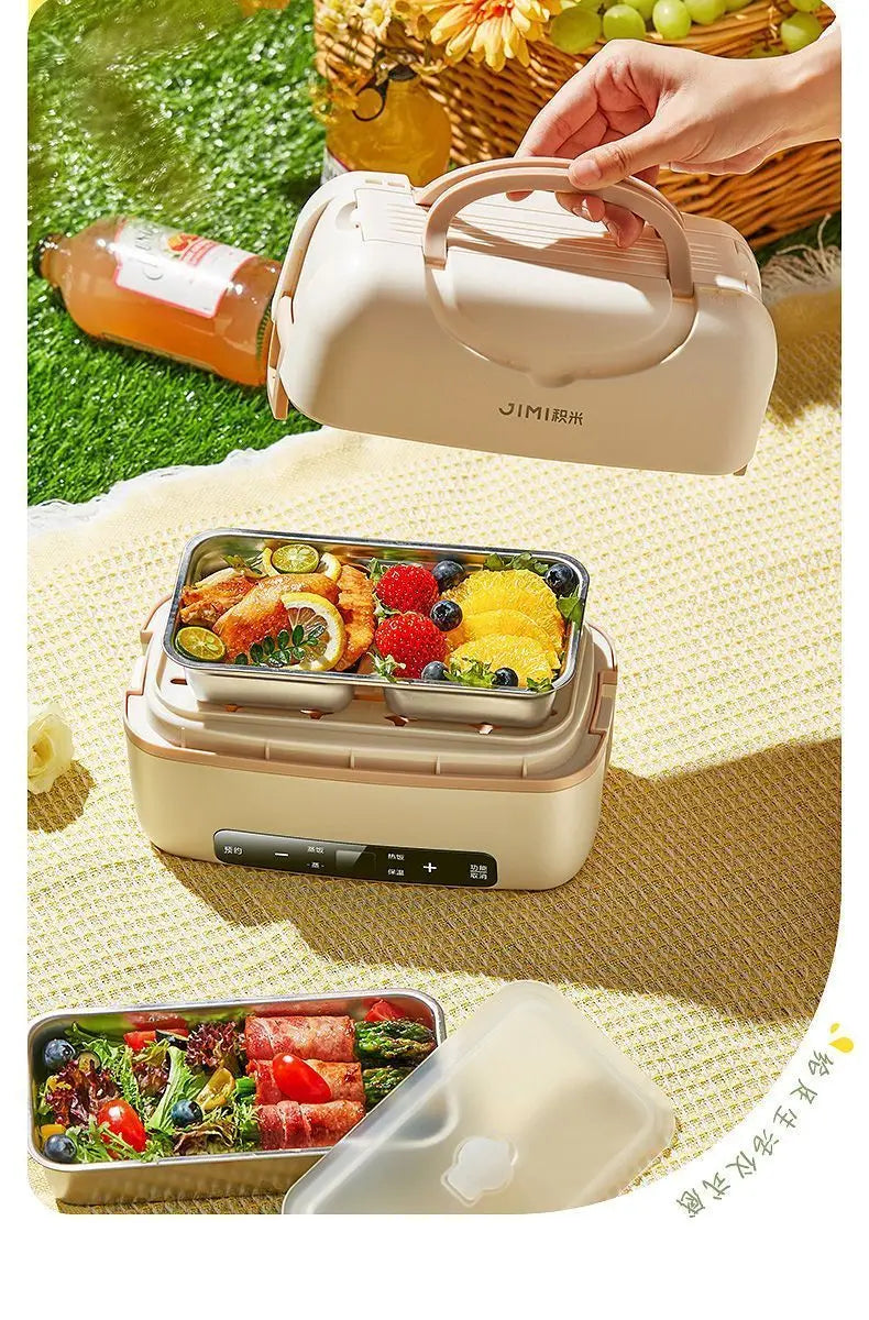 Portable Electric Lunch Box with Plug-in Heating and Heat Retention – Ideal for Office Workers' Hot Meals