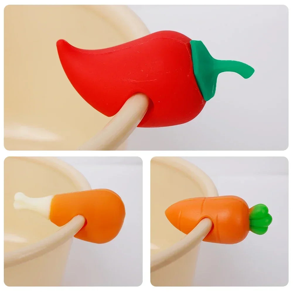 1/3Pcs Silicone Pot Lid Lifter – Heat-Resistant, Anti-Spill, Splash-Proof Lid Holder for Cooking | Creative & Durable Kitchen Gadget