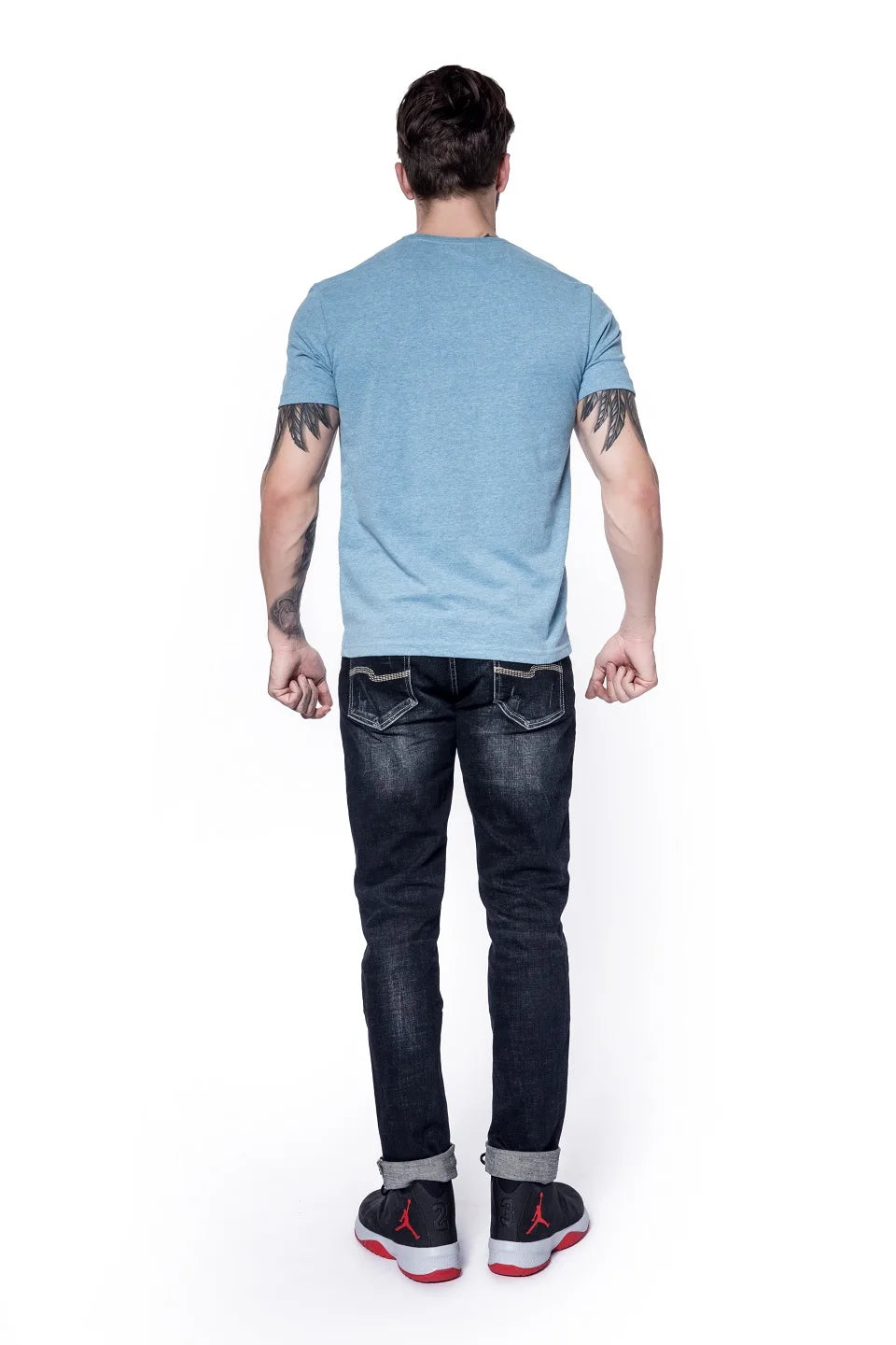 Men’s Classic Solid Color Cotton T-Shirt – Summer 2023 Collection | Casual O-Neck Basic Tee – High-Quality White & Black Short Sleeve Top