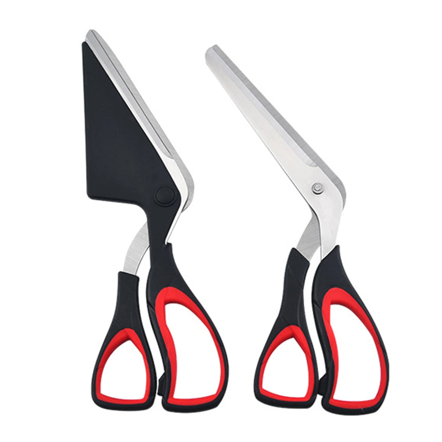 Professional Detachable Pizza Scissors with Sharp Stainless Steel Blade – Labor-Saving Cutter and Spatula Slicer Tool