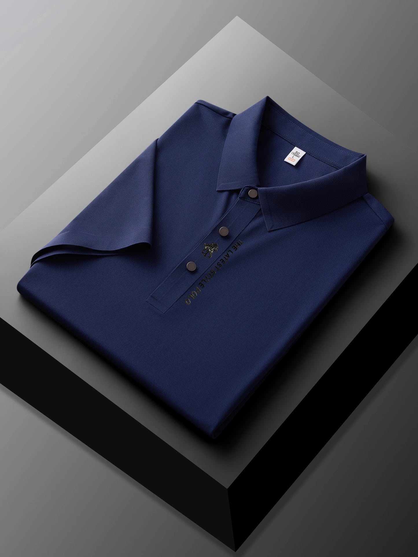 Men's Premium Printed Polo Shirt – Short Sleeve, Seamless Ice Silk, Breathable Golf & Business Casual Summer Tee