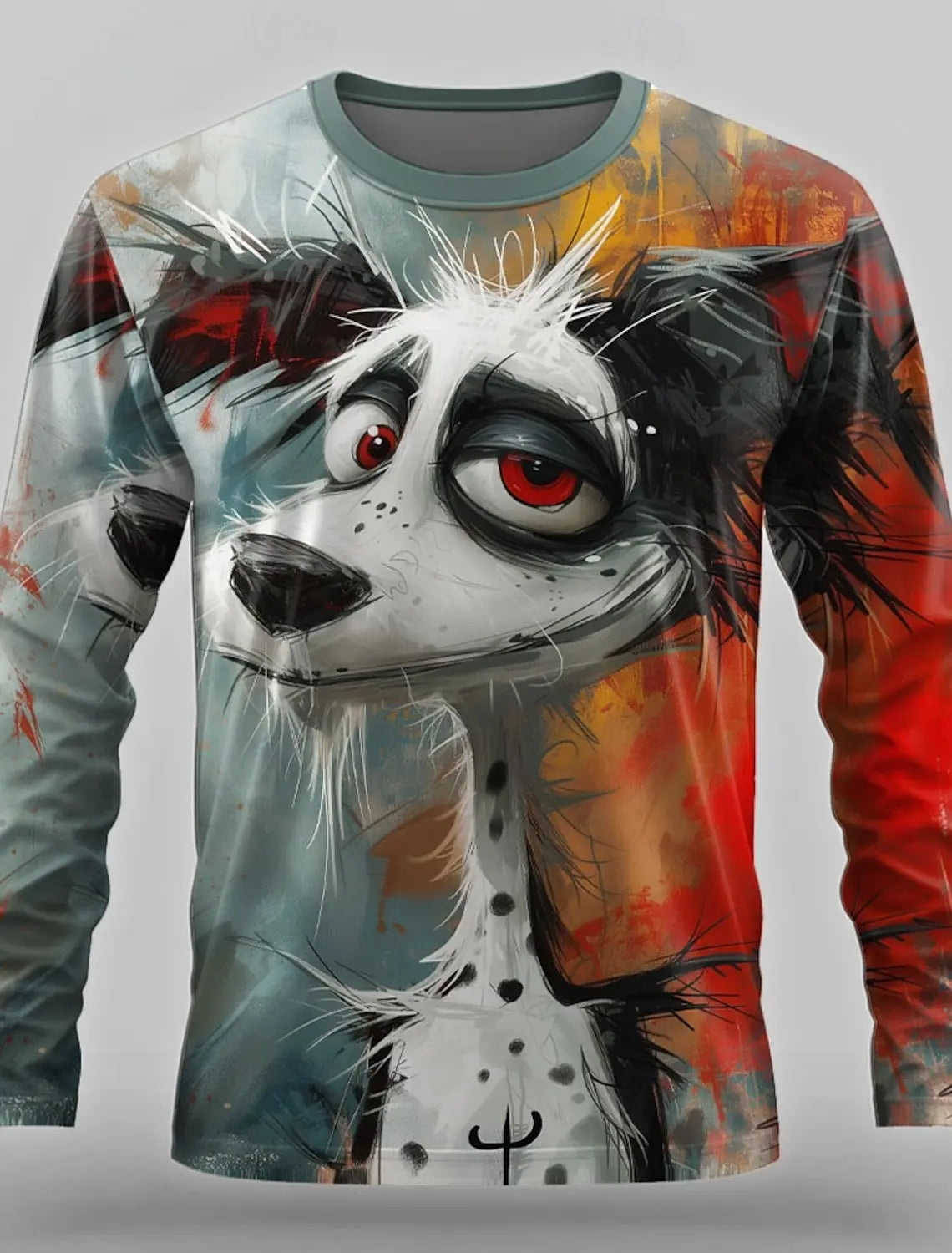 3D Printed Anime Character Long Sleeve T-Shirts for Men – Autumn Oversized O-Neck Sportswear Pullover