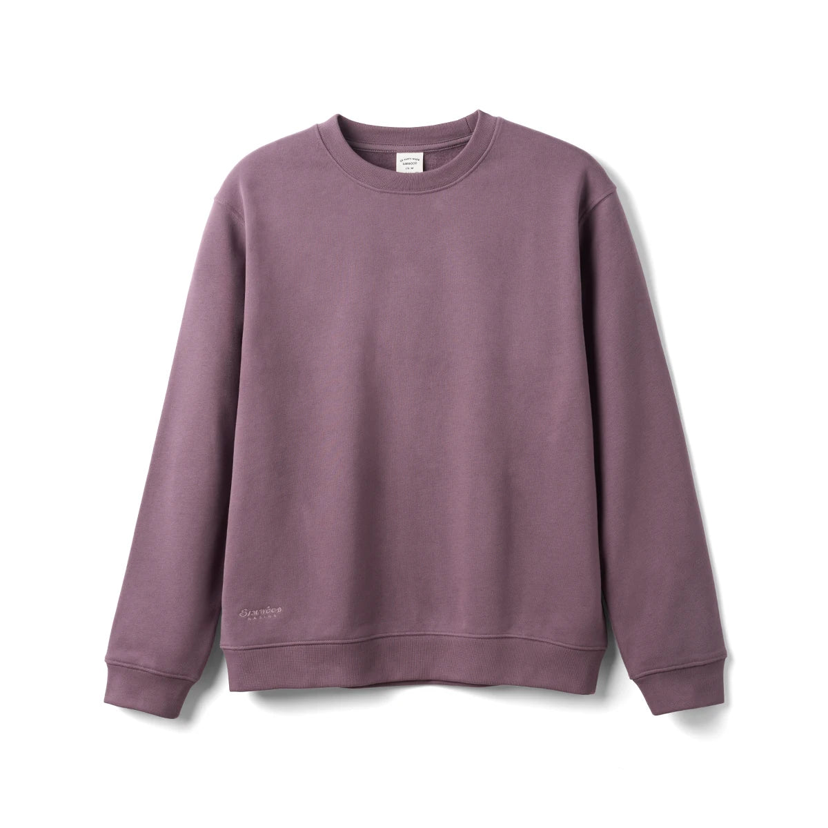 SIMWOOD 2025 Oversized 340gsm Brushed Fleece Sweatshirt – Embroidered Heavy-weight Pullover for Men