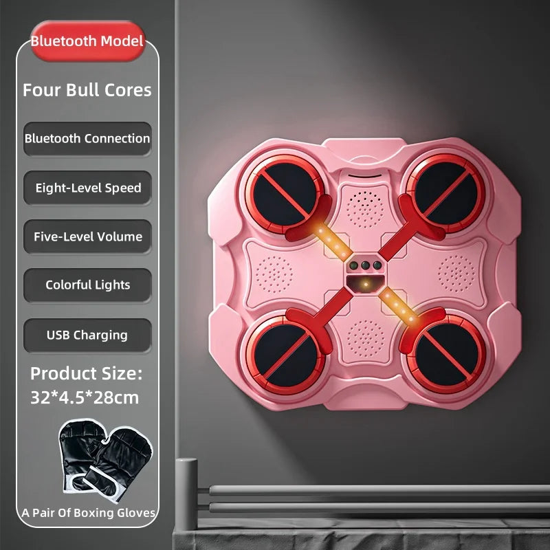 Smart Music Boxing Trainer – Interactive Wall-Mounted Target for Kids & Adults, Electronic Reaction Training Device for Home, Sanda & Fitness