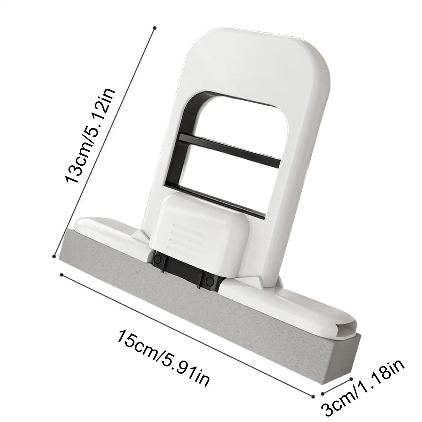 Compact Foldable Handheld Mop with Powerful Sponge Squeezer – Self-Squeezing Floor, Desk, Window & Car Cleaning Tool