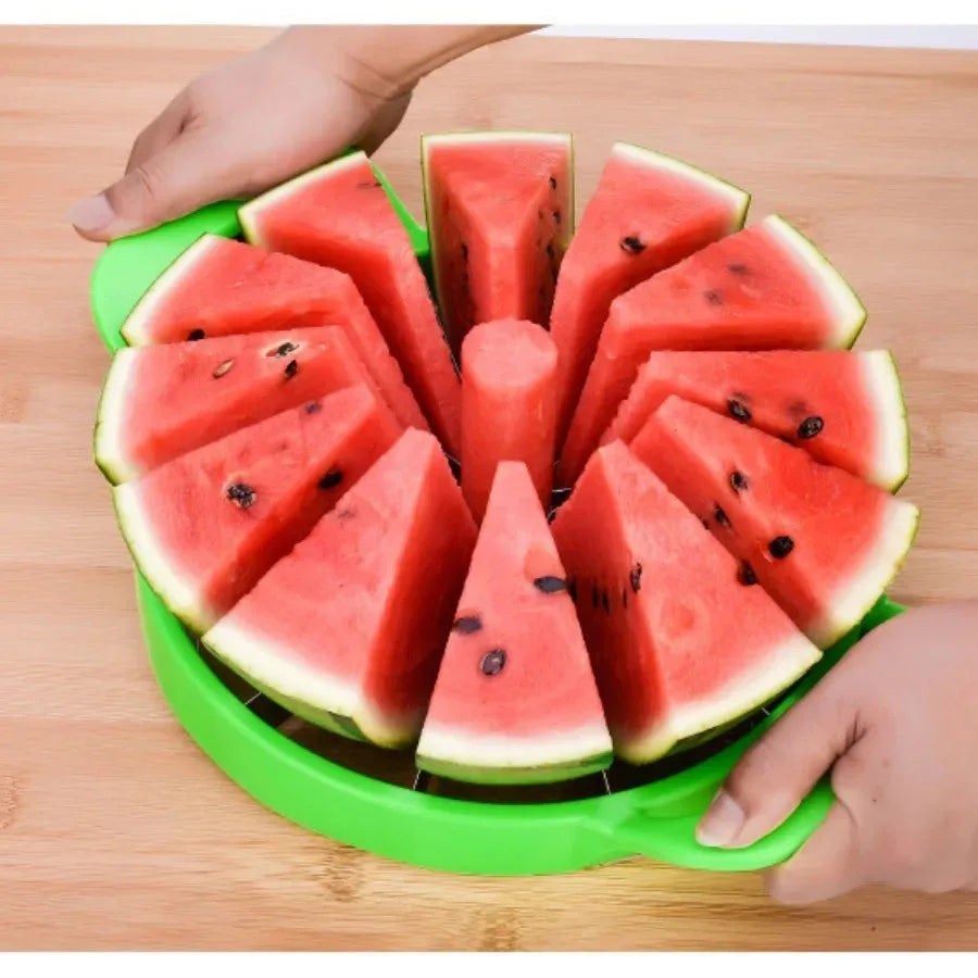 1 or 2 Pcs Stainless Steel Watermelon Slicer – Heavy-Duty Fruit Cutter for Hami Melon & Large Fruits