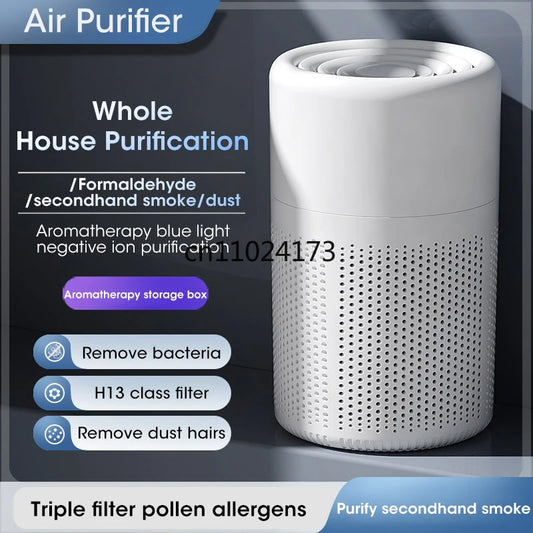 Compact Desktop Air Purifier – Portable HEPA Filter Air Cleaner for Home, Removes Odors and Freshens Air 