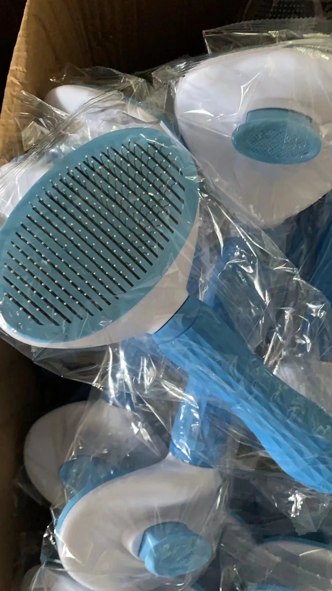 Pet Grooming Brush – Stainless Steel Comb for Long-Haired Dogs & Cats, Hair Removal and Cleaning Tool