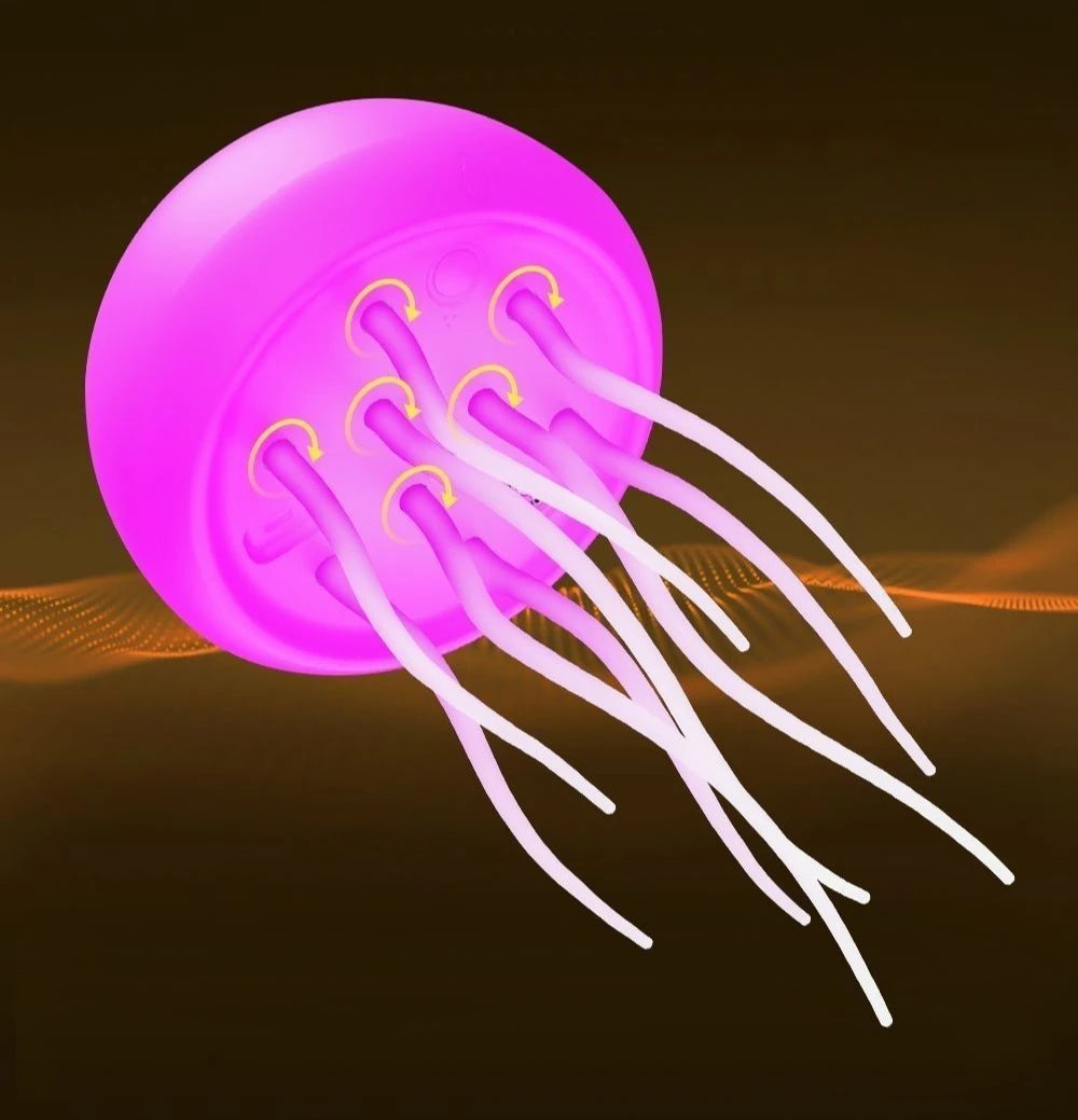 Creative Jellyfish Night Light with Voice & Motion Sensor – Hanging Ambient Lamp for Bedroom Decor & Gifts