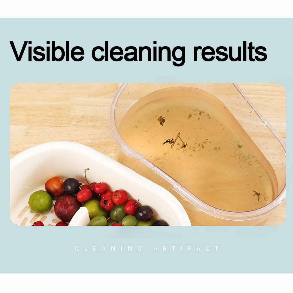 Effortless ABS Vegetable & Fruit Washing Basket – Gentle Lift Design with Drain Function