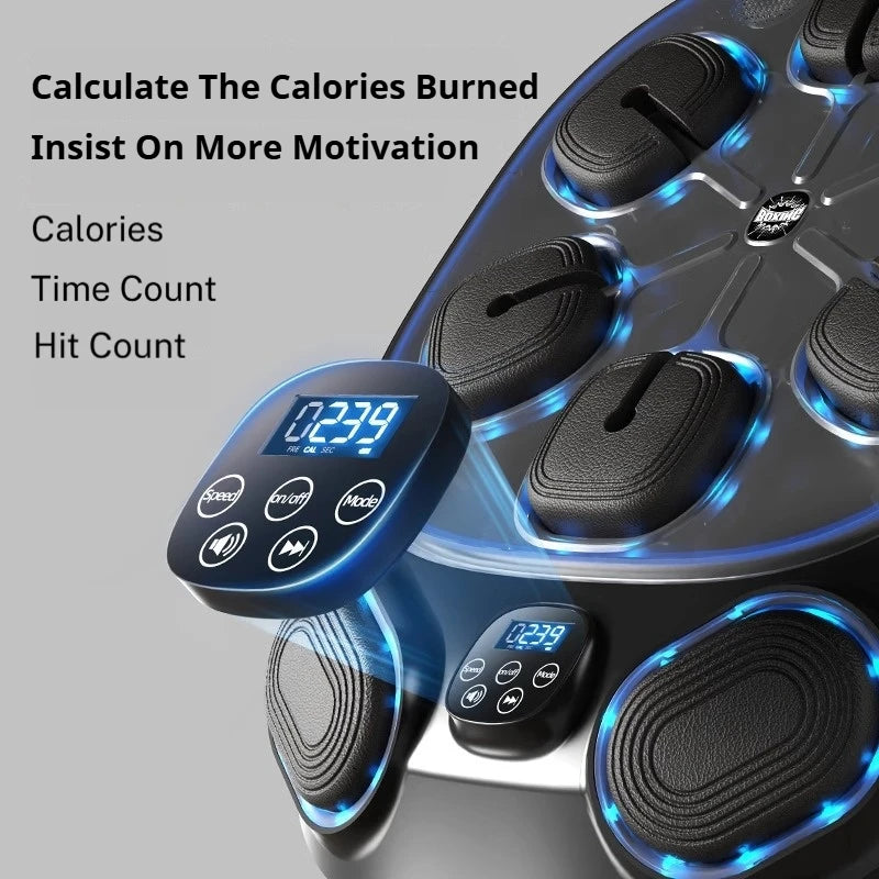 Bluetooth Smart Music Boxing Wall Target – Electronic Hook Punch Trainer for Adults, Wall-Mounted Home Gym Equipment