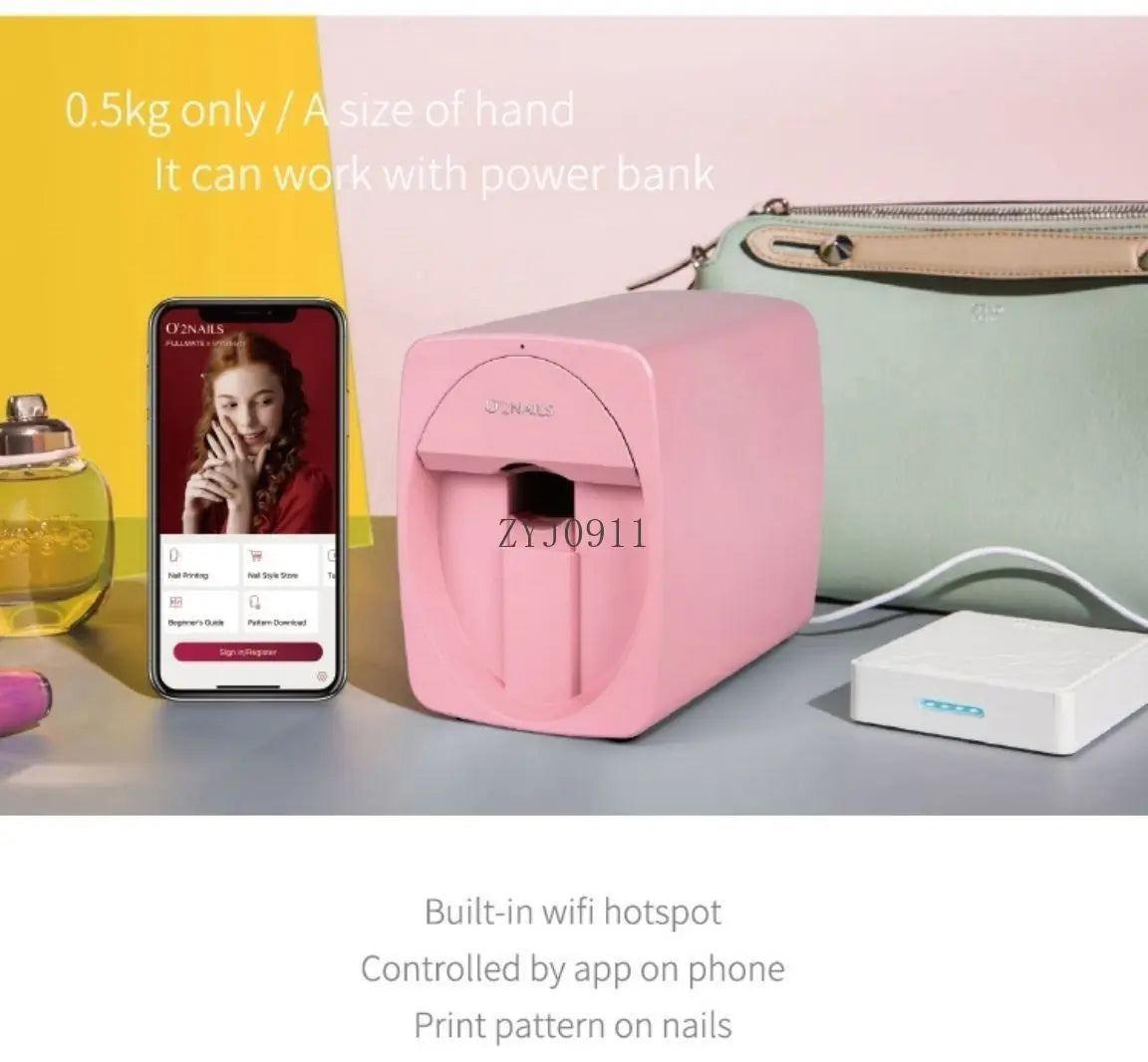 Y Smart Nail Art Printer – Portable Mini Automatic Nail Painting Machine for Professional Nail Design