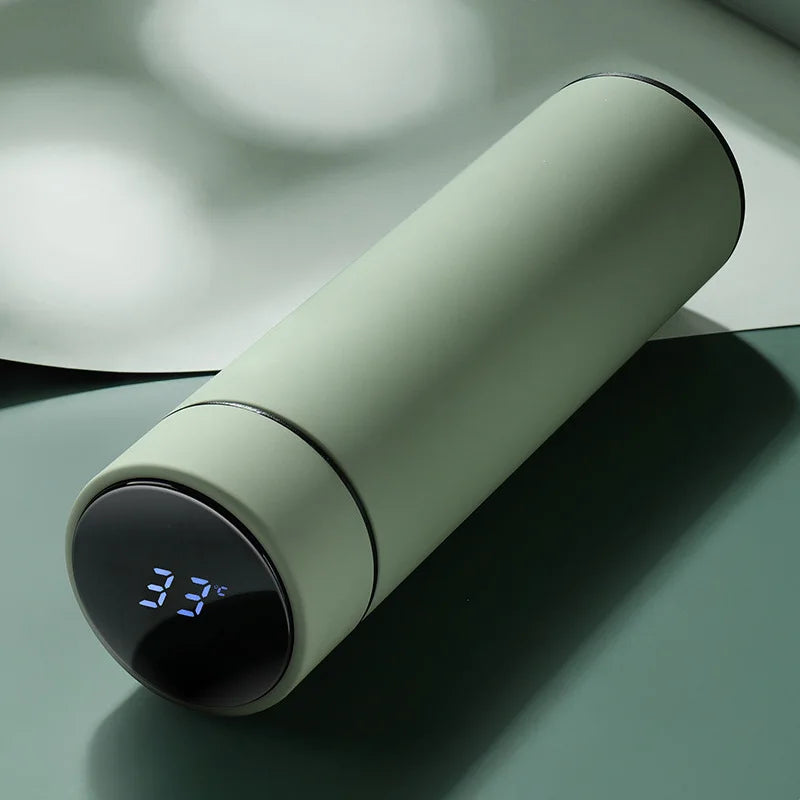500ML Smart Insulated Thermos Water Bottle – Stainless Steel Vacuum Flask with Touch Temperature Display Digital Mug