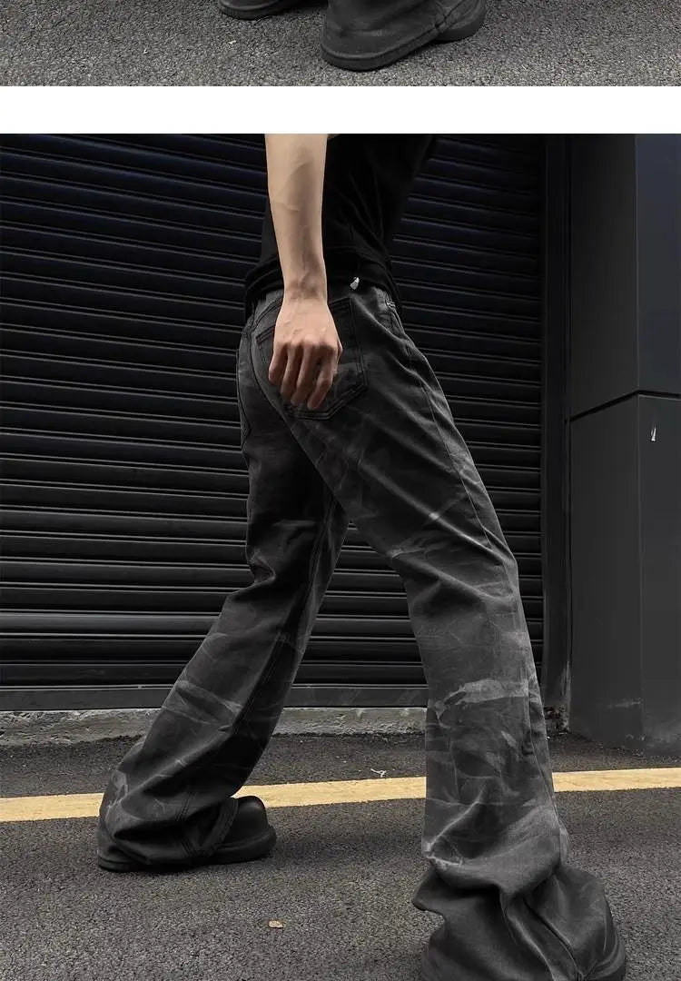 Unisex Retro Straight-Leg Jeans – High Street Loose Fit for Men & Women | Hip-Hop Autumn Streetwear