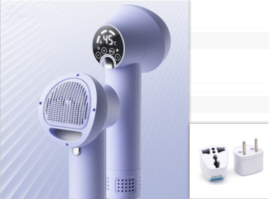 Smart Pet Hair Dryer – Quiet Blow Dryer & Grooming Comb for Dogs & Cats, Safe & Efficient Drying