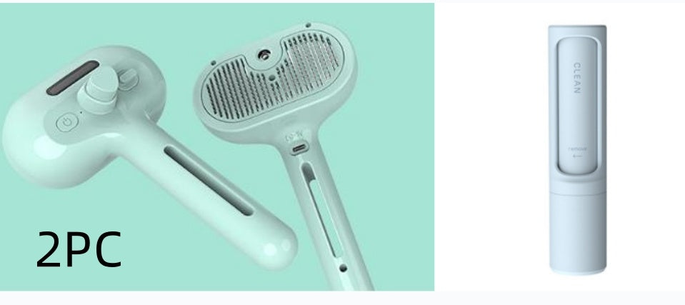 Self-Cleaning Pet Comb with Built-In Mist – Hair Remover & Grooming Brush for Dogs & Cats