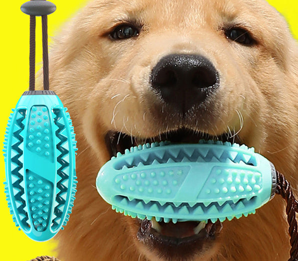 Interactive Suction Cup Dog Toy – Chew Ball, Tug Toy & Tooth Cleaning Feeder