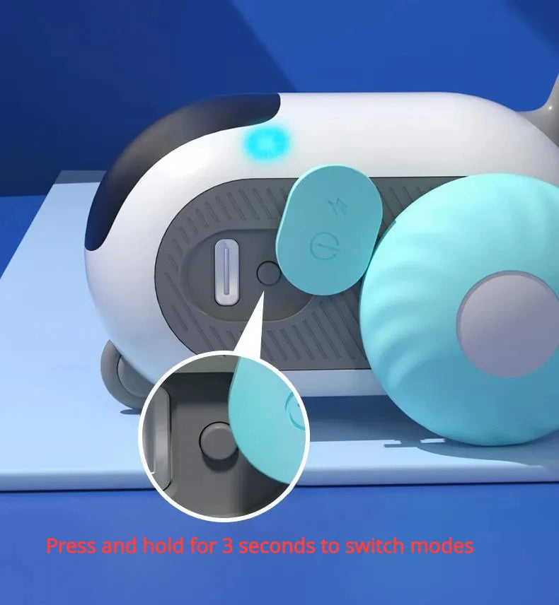 Remote Control Interactive Cat Toy Car – USB Charging, Self-Moving Smart Chaser for Indoor Play