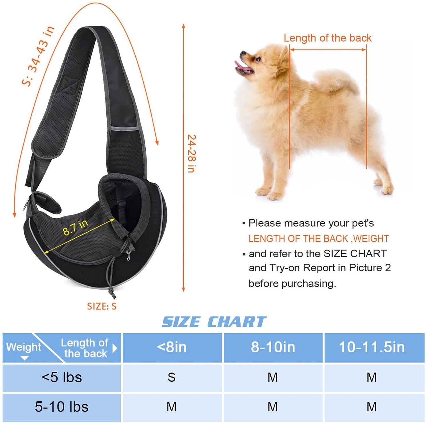 Portable Crossbody Pet Carrier Bag – Outdoor Travel Sling for Cats & Small Dogs