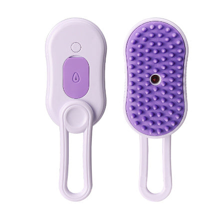 3-in-1 Electric Steam Pet Brush – Hair Removal, Massage & Grooming Comb for Cats & Dogs