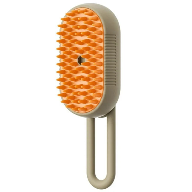 3-in-1 Electric Steam Pet Brush – Hair Removal, Massage & Grooming Comb for Cats & Dogs