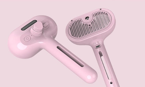 Self-Cleaning Pet Comb with Built-In Mist – Hair Remover & Grooming Brush for Dogs & Cats