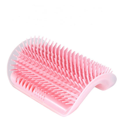 Cat Self-Grooming Wall Brush – Corner Rubbing Device with Catnip for Indoor Cats