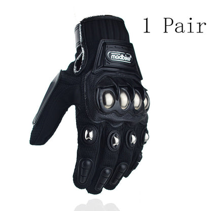 Off-Road Motorcycle Gloves with Alloy Protection