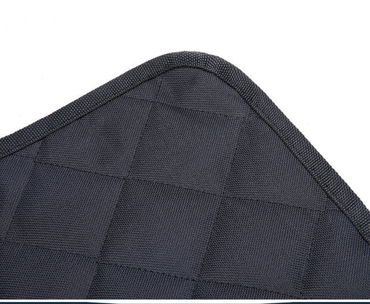 Dog Car Seat Cover with Mesh Window – Pet Hammock Protector for Back Seat, with Zipper & Storage Pocket for Travel