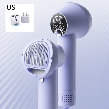 Smart Pet Hair Dryer – Quiet Blow Dryer & Grooming Comb for Dogs & Cats, Safe & Efficient Drying