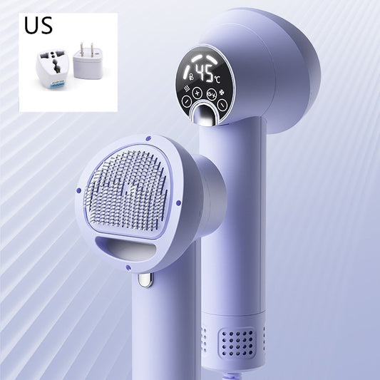 Smart Pet Hair Dryer – Quiet Blow Dryer & Grooming Comb for Dogs & Cats, Safe & Efficient Drying