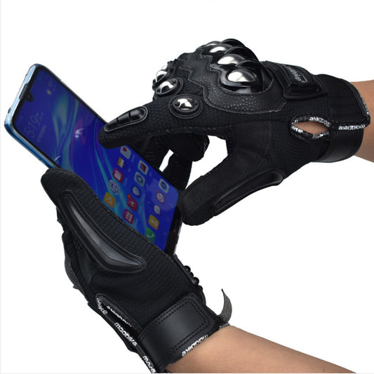 Off-Road Motorcycle Gloves with Alloy Protection