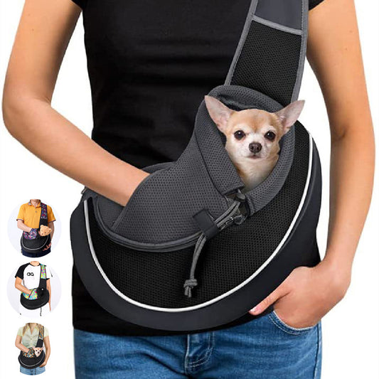 Portable Crossbody Pet Carrier Bag – Outdoor Travel Sling for Cats & Small Dogs