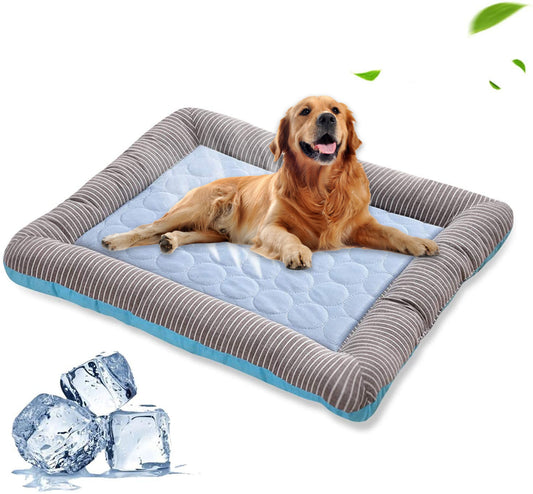Pet Cooling Mat – Ice Silk Summer Bed for Dogs, Cats & Puppies, Soft & Breathable Sleeping Pad