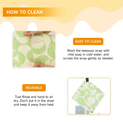WEEDI Eco-Friendly Beeswax Food Wraps – Reusable, Plastic-Free Food Storage Alternative for Sustainable Living