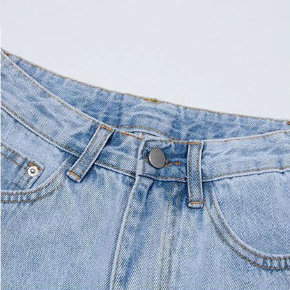 High-Waisted Lace Trim Denim Shorts – Cute Korean Style for Everyday Comfort & Style