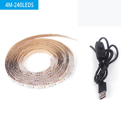 USB 5V LED Strip Light with Switch – Flexible 2835 SMD Light Tape for TV, Monitor, and Home Decoration &nbsp;