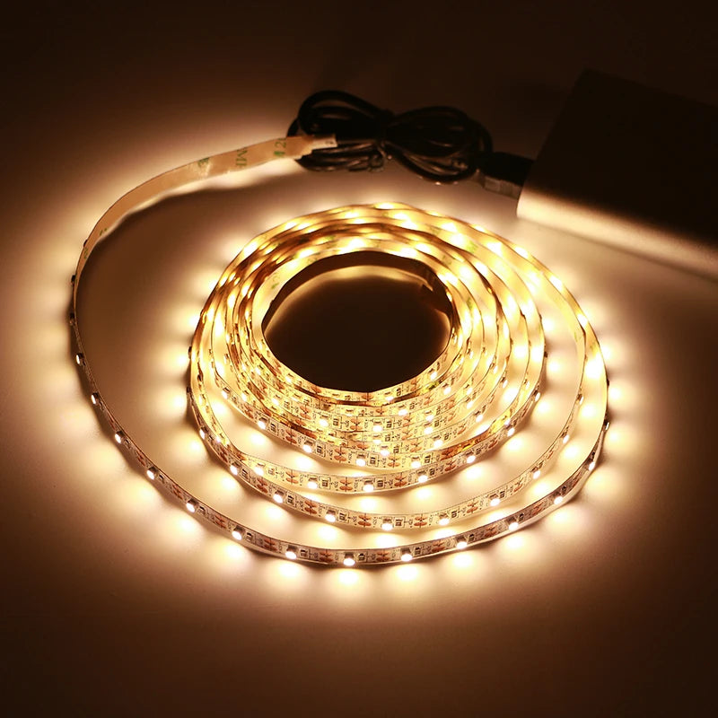 USB 5V LED Strip Light with Switch – Flexible 2835 SMD Light Tape for TV, Monitor, and Home Decoration &nbsp;