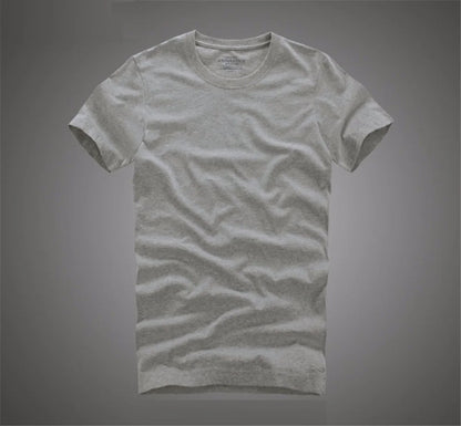 Men's 100% Cotton Solid T-Shirt – Soft, High-Quality O-Neck Short Sleeve Casual Top