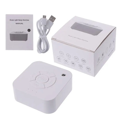 USB Rechargeable White Noise Machine with Timer for Sleep and Relaxation – Suitable for Babies, Adults, Office, and Travel