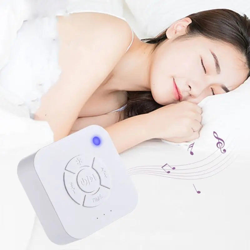 USB Rechargeable White Noise Machine with Timer for Sleep and Relaxation – Suitable for Babies, Adults, Office, and Travel