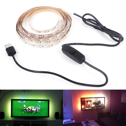 USB 5V LED Strip Light with Switch – Flexible 2835 SMD Light Tape for TV, Monitor, and Home Decoration &nbsp;