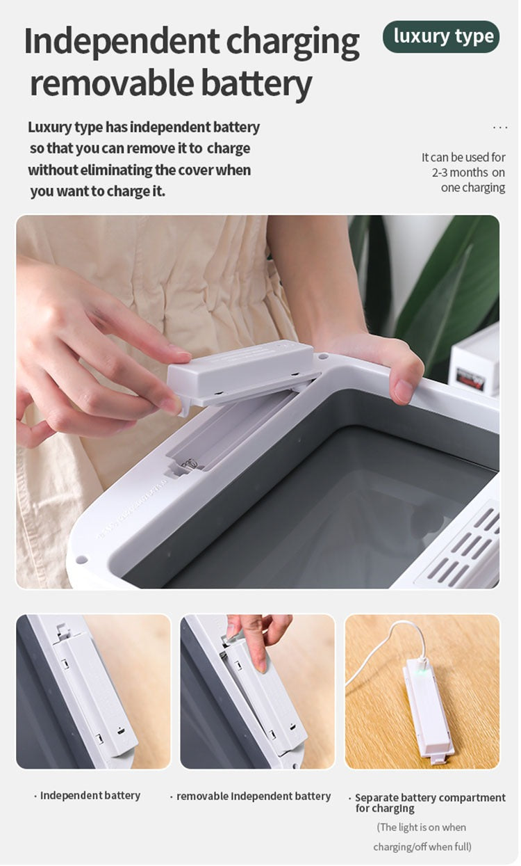 16L Smart Motion Sensor Trash Can – Touchless Automatic Garbage Bin with Lid for Kitchen &amp; Bathroom, Waterproof Electric Wastebasket