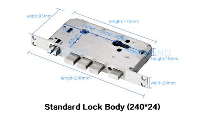 Waterproof TTLock Smart Bluetooth Door Lock – Biometric Fingerprint, Digital Code, WiFi-Enabled Electronic Intelligent Lock