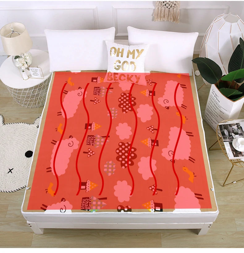 Thickened Electric Heating Blanket with Automatic Protection – 110/220V Body Warmer Mat for Winter Comfort